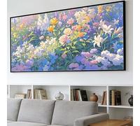 Diamond Painting Fleurs Sauvages Diamond Painting Grand Format 60x180cm, DIY Peinture Diamant Adulte Paysage 5D Gemmes Mosaïque Broderie Point de Croix Loisirs Créatif Adultes Décoration Cadeau O-387Y