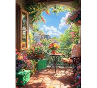 Diamond Painting Fleurs, Usine Diamond Painting Adulte, 5D DIY Cristal Strass Point de Croix Peinture Sets, Peinture Diamant Kit Complet Enfant, pour comme Cadeau femmes décoratif 100x135cm 0U-602