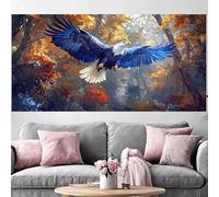 Diamond Painting Forêt Diamond Painting Adulte Grand Format 100x300cm,2026 Nouveau DIY Peinture Diamant Aigle 5D Full Drill Rhinestone Canvas Broderie Cross Stitch Crystal Art Kit Décoration O-541G