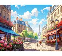 Diamond Painting France Diamond Painting Adulte Grand Format 90x120cm Fleur Broderie Diamant kit Complet, DIY 5D Peinture Diamant Enfant Strass Point de Croix Toile Artisanat, Decoration Maison G-95