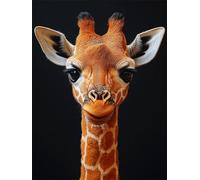 Diamond Painting Girafe 80x100cm Diamond Painting Adulte Animal Round Full Drill Peinture Diamant 5D Broderie Diamant kit Complet, DIY Activité Manuelle Diamanta Peinture pour Décoration Murale H-265
