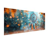 Diamond Painting Grand Format 150x60 cm, Diamond Painting Attrape-rêves, Canevas Kit Complet Adulte, DIY 5D Peinture Diamant Automne Point de Croix Carré Crystal Art pour Decoration Murale Z0-237
