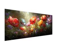 Diamond Painting Grand Format 175x70 cm, Diamond Painting Couleur, Canevas Kit Complet Adulte, DIY 5D Peinture Diamant Fleur Broderie Point de Croix Carré Crystal Art pour Decoration Murale Z0-125