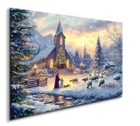 Diamond Painting Grand Format 20x30CM Cabine Diamond Painting Kit Complet Troupeau Peinture Diamant Adulte, Diamond Painting Enfant Strass Point de Croix Cristal Paintings, Murale Chambre Décoration