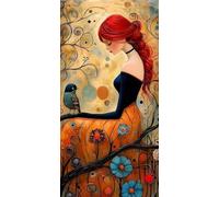 Diamond Painting Grand Format 20x40cm, Diamond Painting Beauté, Peinture Diamant Enfant Abstrait, 5D DIY Kit Broderie Activité Manuelle, Loisirs Créatifs Adultes Cadeaux pour Décor Maison C5-208