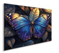 Diamond Painting Grand Format 30x40CM Papillon Diamond Painting Kit Complet Feuilles Peinture Diamant Adulte, Diamond Painting Enfant Strass Point de Croix Cristal Paintings, Murale Chambre Décoration