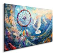 Diamond Painting Grand Format 50x70CM Attrape-Rêves Diamond Painting Kit Pigeon Peinture Diamant Adulte, Diamond Painting Enfant Strass Point de Croix Cristal Paintings, Murale Chambre Décoration