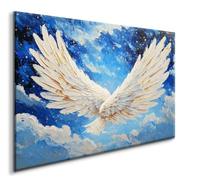 Diamond Painting Grand Format 60x80CM Aile Diamond Painting Kit Complet Plume Peinture Diamant Adulte, Diamond Painting Enfant Strass Point de Croix Cristal Paintings, Murale Chambre Décoration