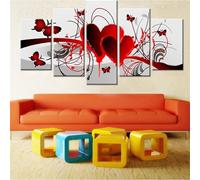 Diamond Painting Grand Format Amour Rouge Diamant Painting Broderie Diamant Kit Complet, 50x25cm Peinture Diamant Adulte Point de Croix Puzzle Stitch Diamant Art Craft pour Décoration Maison N-159