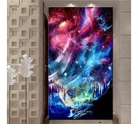 Diamond Painting Grande Point de Croix Aurore fantastique,DIY 5D Broderie Diamant Peinture Perceuse Square Complet Dot Strass Broderie Mosaïque Toile Art Crafts for Home Wall Decor(50x100cm,20x40in)