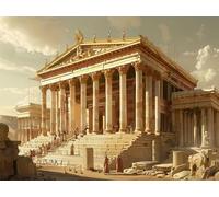 Diamond Painting Grèce Peinture Diamant Adulte, Diamant Painting Kit Complet, 5D DIY Diamond Painting Paysage Puzzle Broderie Tableau Diamant, Point de Croix pour Decoration Murale Salon 30x40cm Pd958