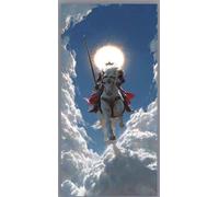 Diamond Painting Guerrier Peinture Diamant Adulte, 5D Broderie Diamant Ciel Diamond Painting Enfant Bricolage Cristal Point de Croix Tableau Strass Puzzle, Tableau Decoration Murale 40x80cm e22-fr7