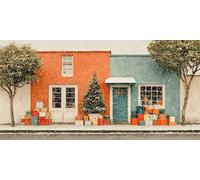 Diamond Painting Hiver, Cadeau Diamond Painting Adulte Grand Format, DIY Activité Manuelle Adulte, Mosaique Loisir Creatif Crystal Art CréAtifs Peinture, Décorations Murale, Cadeau 180x90cm - SW2511I7