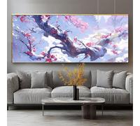 Diamond Painting Hiver Diamond Painting Adulte Grand Format 50x150cm Peinture Diamant Kit Broderie Fleur DIY 5D Perle Diamant a Coller Mosaïque Strass Gemmes Point de Croix Maison Décoration 0-sy1027