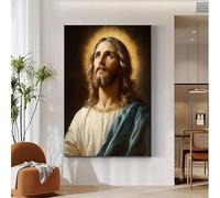 Diamond Painting Homme, Religion diamond-painting Kit Complet, 5d Broderie Diamant Painting Adulte mosaique Loisir Creatif, Peinture Diamant Enfant Adultes pour Decoration Murale, 80x100cm 0M-304