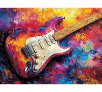 Diamond Painting Instruments De Musique, Peinture Diamant RêVe Diamond Painting Adulte Grand Format 130 x 100 cm, Broderie Diamant Point de Croix Loisirs Créatifs pour Decoration Maison -zjn25011L2