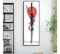 Diamond Painting Japon Broderie Diamant Grand Format 120 X 40 cm, 5D Diamond Painting Couteau Diamant Painting Adulte&Enfant, DIY Mosaïque Peinture Diamant Cristal Art, pour Decoration Murale Salon