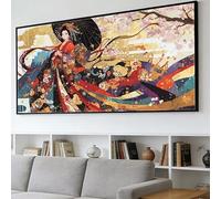 Diamond Painting Japon Diamond Painting Grand Format 60x180cm, DIY Peinture Diamant Adulte Princesse 5D Strass Gemmes Mosaïque Broderie Point de Croix Loisirs Créatif Adultes Décoration Cadeau O-375Y