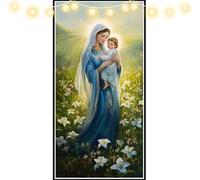 Diamond Painting Jésus,Diamond Painting Grand Format 40 X 90 cm,5D Diamant Painting Vierge DIY Peinture Diamant Adulte Puzzle Tableau Perle Diamant Point de Croix Kit Complet,Decoration Murale S1094