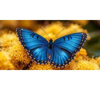 Diamond Painting Kit Adulte,Diamant Painting Adulte Images Ronde Diamond Peinture Diamant, Chrysanthème Papillon 5D DIY Point de Croix Cristal Débutant Art Set pour Décoration Murale 25x50cm J0K-236