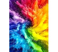 Diamond Painting Kit Adulte, DIY 5D Peinture Diamant Painting Kits Enfant, Débutant Peinture Diamant Set Complet Ronds Strass Point de Croix Art Painting pour Décoration Murale Maison 25x30cm H1474