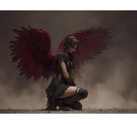 Diamond Painting Kit Adulte et Enfant, Diamant Painting Images Ronde Diamond Peinture, La fille aux ailes noires 5D DIY Cristal Débutant Art Set, Strass Point de Croix Décoration Murale 80x110cm E-239