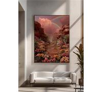 Diamond Painting Kit Adulte, Fleur ForêT Peinture Diamant Enfant, Diamants Ronds 5D DIY Cristal Débutant Art Kit Broderie Activité Manuelle Adulte, pour Décor Murale Maison, Cadeau 20x30cm PjY4362 W-B