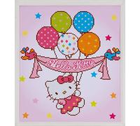 Diamond Painting Kit Hello Kitty avec Ballons