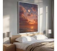 Diamond Painting Kits Amour Ciel, 5D DIY Diamond painting Adulte Art Cristal Broderie Peintures Diamant Arts Artisanat pour Débutant Enfants Home Office Décoration Murale 50 x 70 cm PjY705 6-1