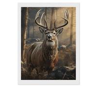 Diamond Painting Kits de peinture diamant saison de chasse au cerf pour adultes débutants 30,5 x 40,6 cm avec outils de bricolage carrés 5D diamants points artisanat peinture gemme art par Diamonds