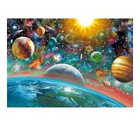 Diamond Painting Kits for Adults, DIY 5D Full Drill Crystal Rhinestone Gem Art Paintings, Embroidery HD Canvas Dots Diamond Art Craft kit Gift for New Home Wall Decor, Universe Planet Diamond 40x50cm