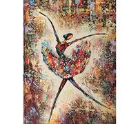 Diamond Painting Kits Full Drill DIY 5D Diamond Embroidery Large Size Abstract Dancer 40x50cm/16 * 20in Cross Stitch Adult/Kid Handcraft Paste Crystal Rhinestone Diamond Art Living bedroom Wall Decor