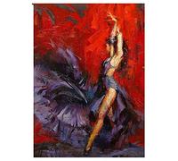Diamond Painting Kits Point de Croix Danseuse,5D DIY Grande Broderie Diamant Peinture Complet Cristal Strass Adulte Enfant Mosaïque Arts Craft pour la Décor Murale Maison Round Drill,30x40cm
