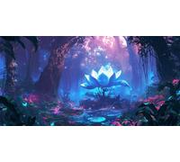 Diamond Painting La fleur de lotus Kits, Diamond Painting Adulte Enfant Bleu, Carré Full Drill Diamant Loisirs CréAtifs Adultes, Peinture Diamant Cristal Art, Adapté à automne Cadeau 80x120cm g-519