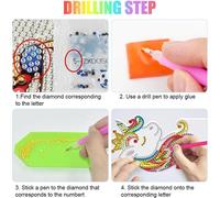 Diamond Painting Lampe 5d Licorne,Led Diamond Painting Enfant Creatif,7 Couleurs Veilleuse Pour Enfants,Bricolage Veilleuse Pour Filles Et Garçons Chambre Décor Cadeaux Anniversair[Vei9271135]