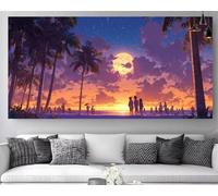 Diamond Painting Le Paysage Diamond Painting Adulte XXL 60x120cm, 2026 New DIY Peinture Diamant Lune 5D Strass Point de Croix Canvas Broderie Gem Art Tableau Peinture Numero Adulte,Décoration Z-P236