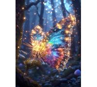 Diamond Painting Le rêve Diamond Painting Enfant Papillons Activité Manuelle Adulte Bricolage Enfant Mosaique Loisir Creatif Broderie Diamant Canevas Enfant, Murale Décoration 100x150cm q-597