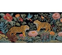 Diamond Painting Le tigre Kits, DIY Diamond Painting Adulte Enfant Fleurs, Carré Full Drill Diamant Loisirs CréAtifs Adultes, Peinture Diamant Cristal Art, Adapté à automne fête Cadeau 100x200cm g-510