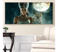 Diamond Painting Léopard Diamond Painting Adulte 5D Afrique Peinture Diamant XXL 50x100cm, DIY Cristal Débutant Art Set, Activité Manuelle Adulte Kits pour Decoration Maison Murale, Cadeau, Model403