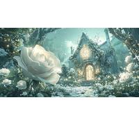 Diamond Painting Les Roses XXL DIY Diamond Painting Grand Format 60x120cm Adulte Activité Manuelle 5D Le Chalet Diamant Loisirs Créatifs Broderie Diamant Complet Artisanat Pour Décoration Murale f-375