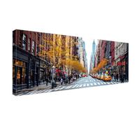 Diamond Painting Les rues de la ville Diamond Painting Adulte, 5D Peinture Diamant Painting Kit, Diamond Art Broderie Diamant Kit Complet pour Adultes Maison Décor Artisanat Cadeaux 100x250cm G-556