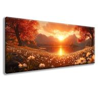 Diamond Painting Lever du Soleil Diamond Painting Adulte Grand Format 30x60 CM, Peinture Diamant Paysage Broderie Diamant DIY Loisirs Créatifs Adultes Toile Peinture Kit, Decoration Maison -zzg25082C
