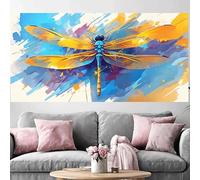 Diamond Painting Libellule Diamond Painting Adulte Grand Format 100x300cm,2026 Nouveau DIY Peinture Diamant Couleur 5D Full Drill Rhinestone Canvas Broderie Cross Stitch Crystal Art Kit Décor O-265G