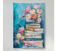 Diamond Painting Livre Diamond Painting Adulte Fleur Canevas Kit Complet Adulte, Peinture Diamant Enfant, perle Diamont Broderie Diamant Art Accessoires Set pour Décor Murale 50x65cm PjY6726 5-X