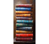 Diamond Painting Livre Kit Diamond Painting Adulte Paysage Peinture Diamant Activité Manuelle Adulte Broderie Diamant 5D DIY Full Drill Rond Artisanat Kits pour Murale Décoration 50x100cm 4-M3339I