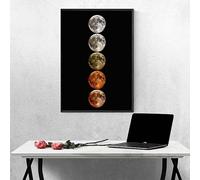 Diamond Painting Lune, Diamond Painting Adulte Jaune, Peinture Diamant Activité Manuelle Adulte, Peinture Diamant Cristal Broderie Point de Croix Kits, pour Décoration Murale Cadeau (30x40cm) PJY7 H-1