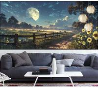 Diamond Painting Lune Diamond Painting Grand Format 80x220cm Peinture Diamant Adulte Fleur Broderie Diamant Strass Point de Croix Peinture,Bricolage Mosaique Puzzle Artisanat Kits,Décoration QL-85