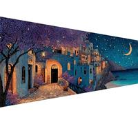Diamond Painting Maisons Diamond Painting Adulte LumièRe Des éToiles Kit Broderie Enfant Loisirs CréAtifs Adultes Kit,5D Point Croix Paintings,MosaïQue Maison DéCoration,Cadeau Femme 90x180cm Q1-476