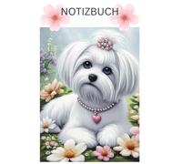 Diamond Painting Malteser Notizbuch, Buch: perfektes Geschenk für Hunde Besitzer & Liebhaber, Hundeliebhaber: Tagebuch, Journal, Taschenbuch, ... Notizbücher, Zubehör, Bilder, Garten, xl