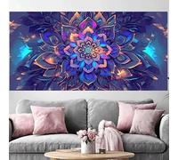 Diamond Painting Mandala Diamond Painting Adulte Grand Format 60x120cm,2026 Nouveau DIY Peinture Diamant Rétro 5D Full Drill Rhinestone Canvas Broderie Cross Stitch Crystal Art Kit Décoration O-145G